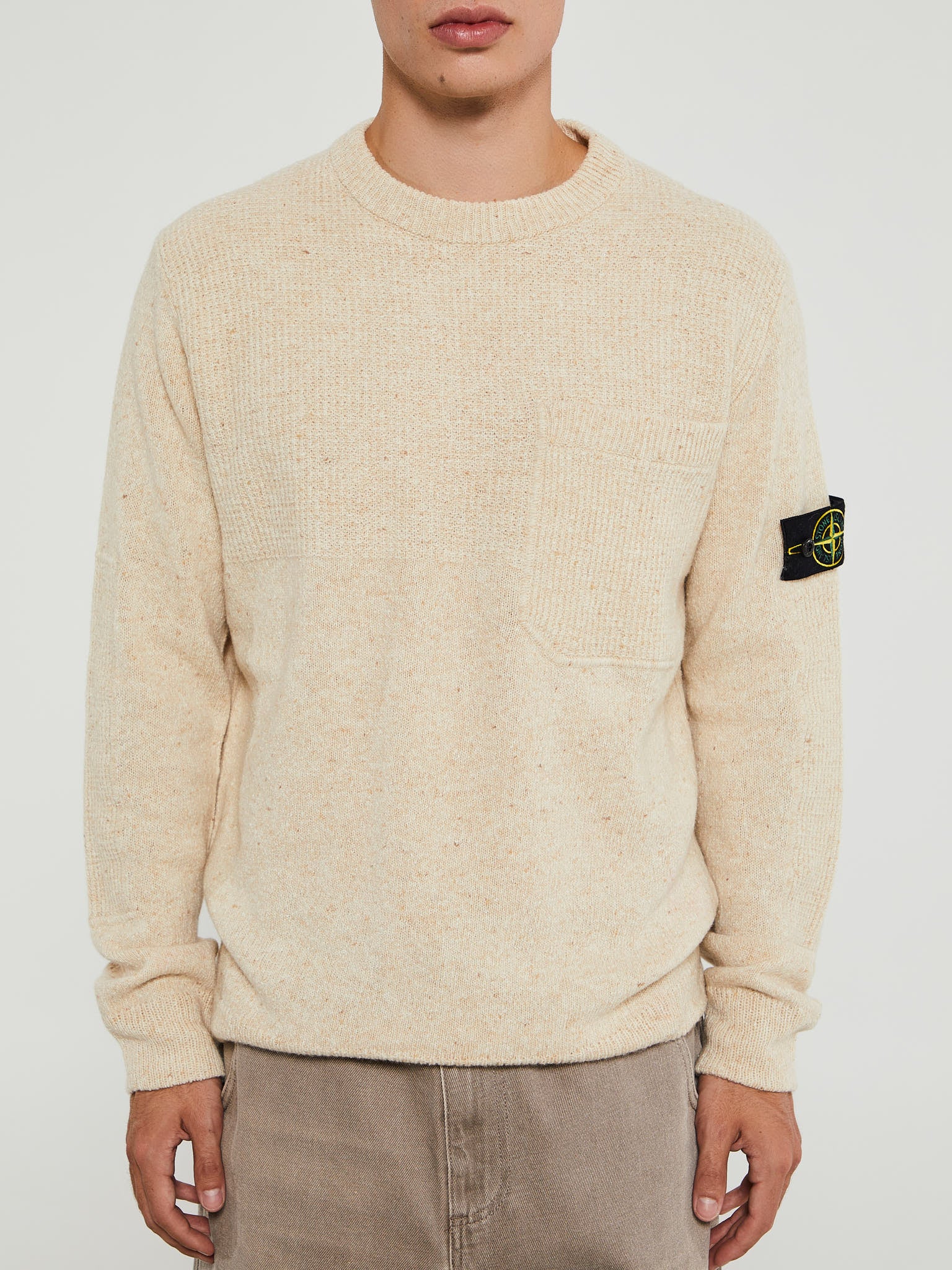 Stone Island - 562B1 Maglia Knit in Plaster