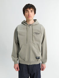 Neighborhood - Staple Sweat Zip Hoodie LS in Khaki