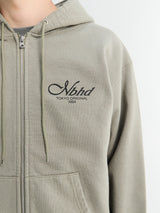 Neighborhood - Staple Sweat Zip Hoodie LS in Khaki