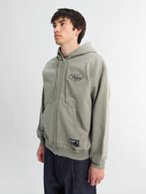 Neighborhood - Staple Sweat Zip Hoodie LS in Khaki