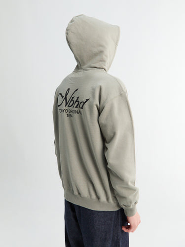 Neighborhood - Staple Sweat Zip Hoodie LS in Khaki