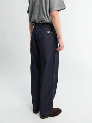 Neighborhood - Denim Tuck Pants in Indigo