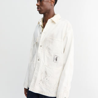 Neighborhood - BW Washed Coverall Jacket in White