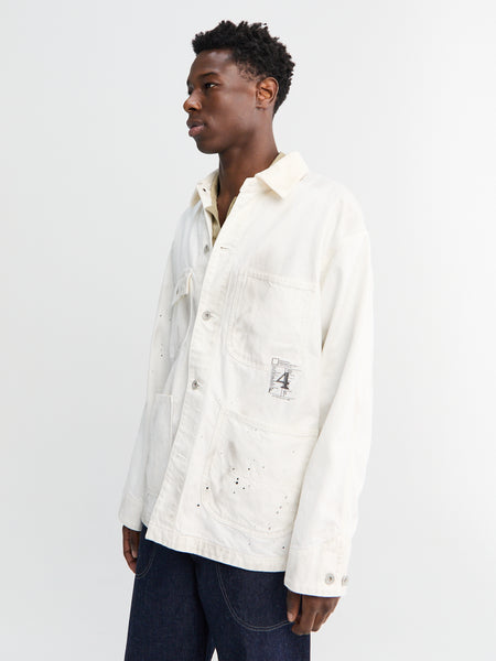 Neighborhood - BW Washed Coverall Jacket in White – Stoy