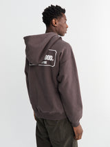 Neighborhood - Classic Half Zip Sweatshirt in Brown