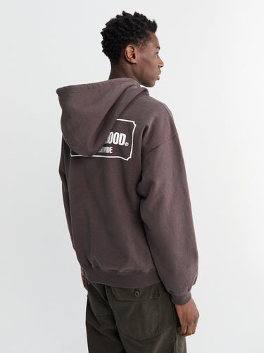 Neighborhood - Classic Half Zip Sweatshirt in Brown