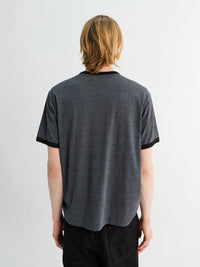 Neighborhood - Heather fabric T-shirt Shortsleeved in Black