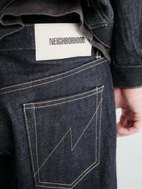 Neighborhood - Rigid Denim Full Cut Pants in Indigo