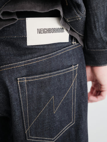 Neighborhood - Rigid Denim Full Cut Pants in Indigo