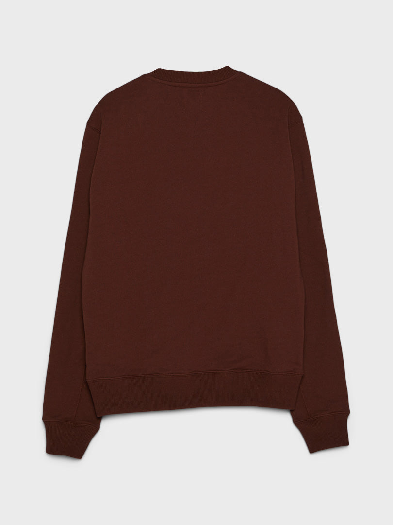 Made in USA Crew Sweatshirt in Rich Oak
