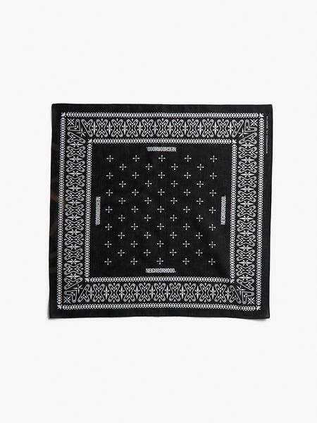 Neighborhood - Cross Pattern Bandana in Black – Stoy