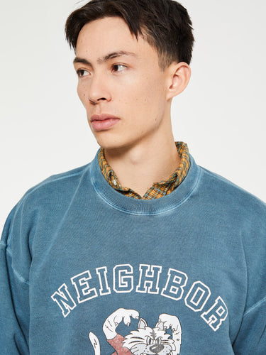 Neighborhood - Pigment Dyed Sweatshirt in Navy