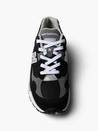 New Balance - 992 Sneakers in Black, Grey and Silver Metallic