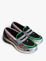 New Balance - 1906 Sneakers in Silver Metallic, Black and Fire Cracker