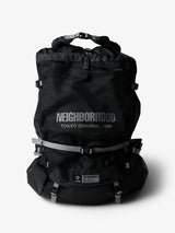 Neighborhood - NH X Helinox Lite Roll top Back Pack in Black