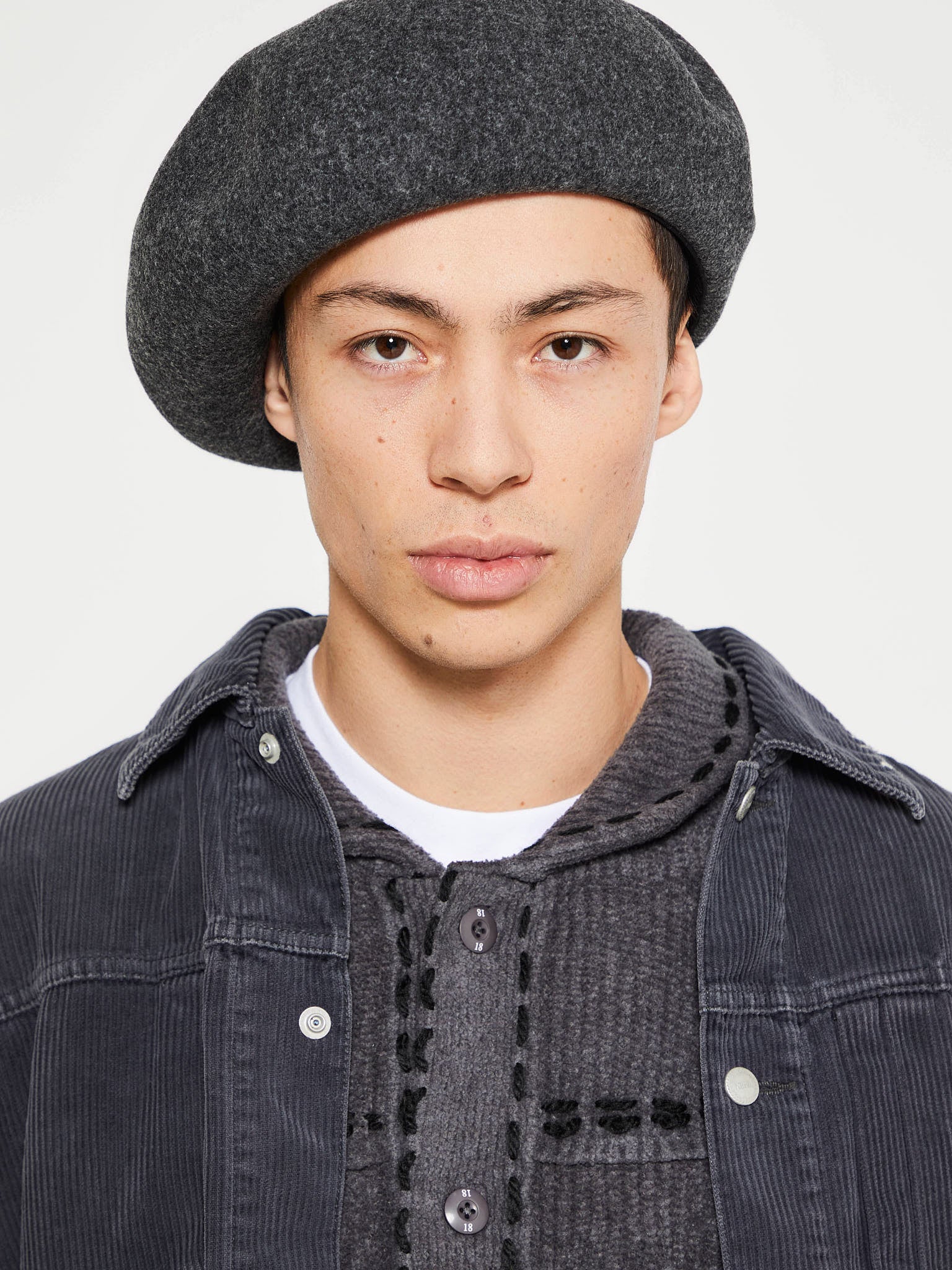 Neighborhood - Basque Beret in Charcoal