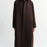 Studio Nicholson - Rounded Overcoat in Espresso