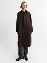 Studio Nicholson - Rounded Overcoat in Espresso