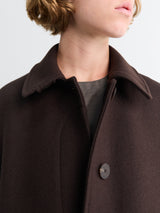 Studio Nicholson - Rounded Overcoat in Espresso