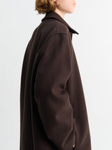 Studio Nicholson - Rounded Overcoat in Espresso