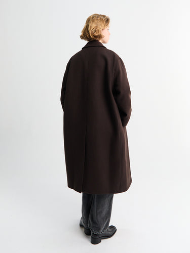 Studio Nicholson - Rounded Overcoat in Espresso