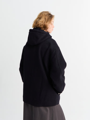 Studio Nicholson - Etna Zip Through Hooded Jacket in Dark Navy