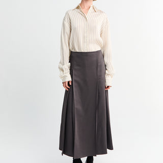 Studio Nicholson - Pleat Front Skirt in Slate