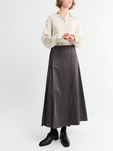 Studio Nicholson - Pleat Front Skirt in Slate