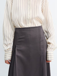 Studio Nicholson - Youri Pleat Front Skirt in Slate
