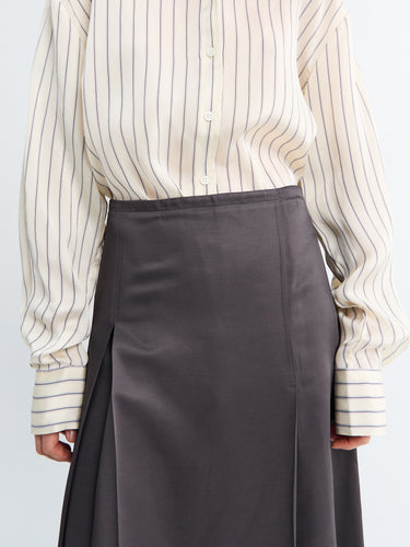 Studio Nicholson - Pleat Front Skirt in Slate