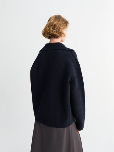 Studio Nicholson - Nash Knit Sweater in Darkest Navy