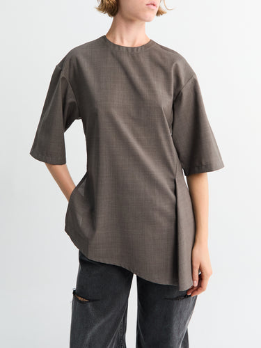 Studio Nicholson - Vichy Top in Melange