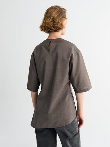 Studio Nicholson - Vichy Top in Melange