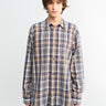 Studio Nicholson - Studio Nicholson x Aaron Levine View Shirt in Navy and Oatmeal