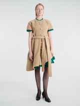 Nicklas Skovgaard - Diana Dress in Tan & Turquoise