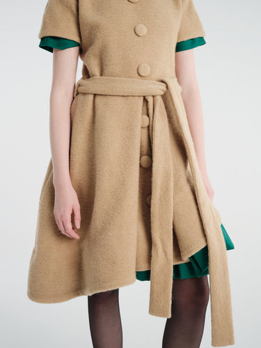 Nicklas Skovgaard - Diana Dress in Tan & Turquoise