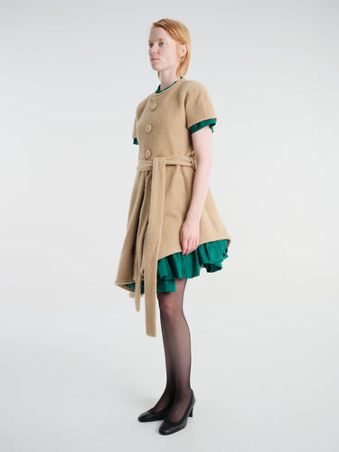 Nicklas Skovgaard - Diana Dress in Tan & Turquoise