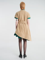 Nicklas Skovgaard - Diana Dress in Tan & Turquoise
