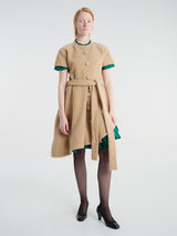 Nicklas Skovgaard - Diana Dress in Tan & Turquoise
