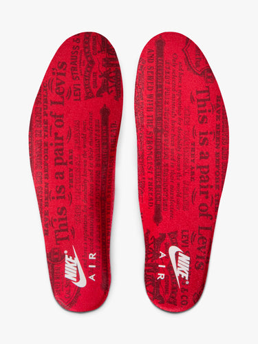 Nike - Air Jordan 3 x Levi's® Sneakers Black Denim in Black, White and Black-Gym Red