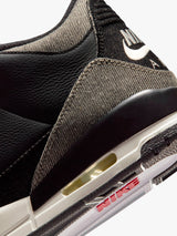 Nike - Air Jordan 3 x Levi's® Sneakers Black Denim in Black, White and Black-Gym Red