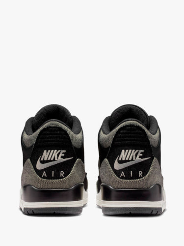 Nike - Air Jordan 3 x Levi's® Sneakers Black Denim in Black, White and Black-Gym Red