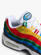 Nike - Nike Air Max 95 Big Bubble PRM in White, Metallic Gold, Red and Blue