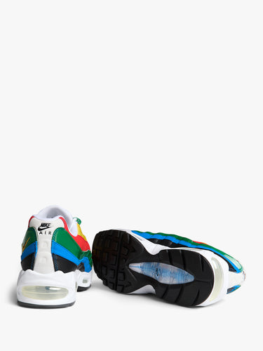 Nike - Nike Air Max 95 Big Bubble PRM in White, Metallic Gold, Red and Blue