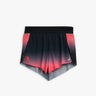 Nike - Women's AeroSwift Dri-FIT ADV 3in1 Running Shorts in Black, Bright Crimson and Metallic Silver