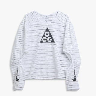Nike - Womens Acg Dri-Fit Long-Sleeve Top in White and Anthracite