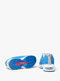 Nike - Air Max 95 Big Bubble in Blue Sapphire, White, Light Smoke Grey, Metallic Silver