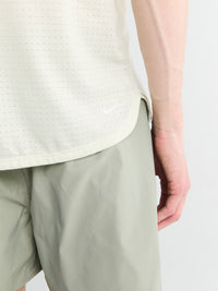 Nike - Solar Chase Short Sleeved Dri-Fit Top in Sea Glass and Summit White