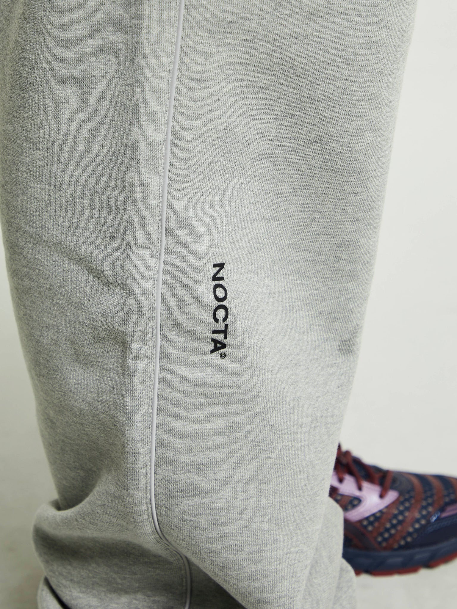 Nike - NOCTA Fleece Open-Hem Sweatpants in Dark Heather Grey and Matte Silver