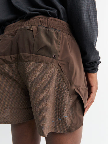 Nike - Dry-Fit Challenger 5-Inch Shorts in Brown and Black Reflective